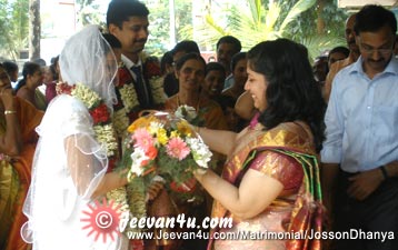 Josson Dhanya Wedding Photos